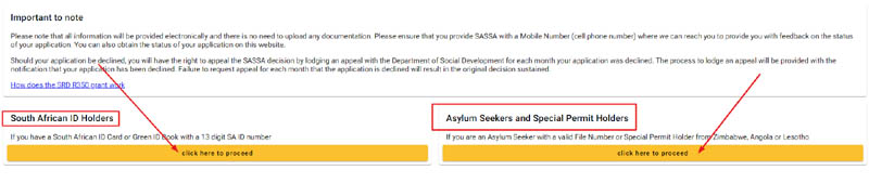 Choose the SASSA SRD R350 Grant Application Method