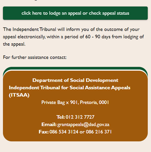 Lodge SASSA Appeal for COVID-19 SRD R350 Declined Online