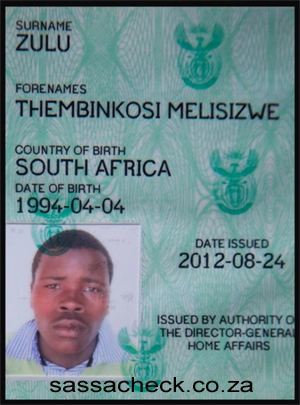 South African ID number